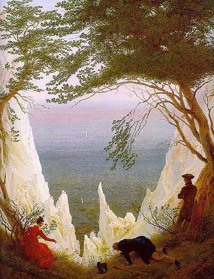 Caspar David Friedrich Caspar David Friedrich Chalk Cliffs on Rugen oil painting picture